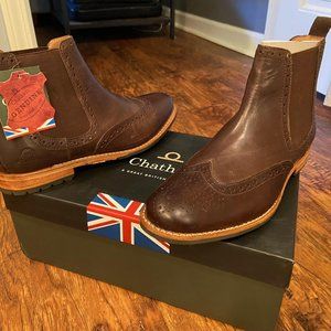 Chatham UK Genuine Leather Men's Chelsea Brogues Boots